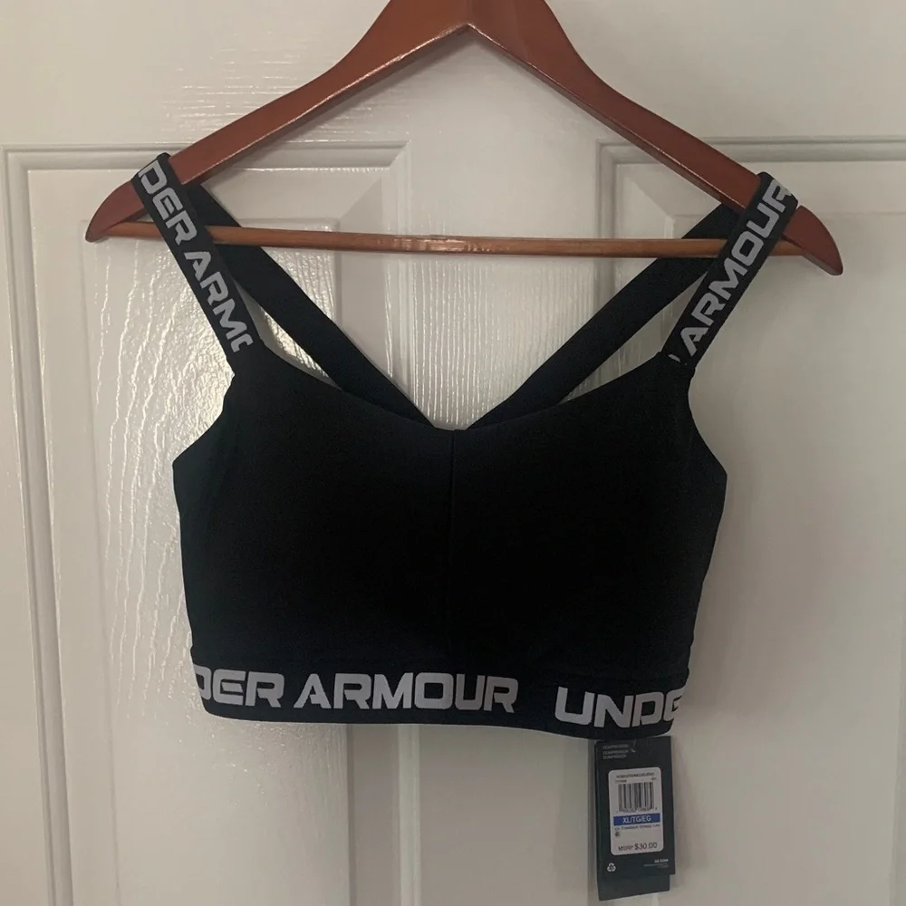 Under Armour Crossback Strappy Low Bra New! - Picture 5 of 10